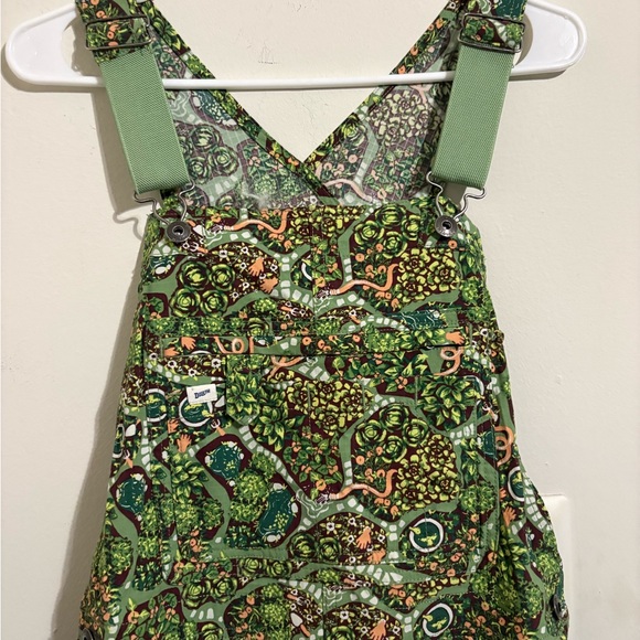 Green Patterned Overalls - Picture 3 of 9